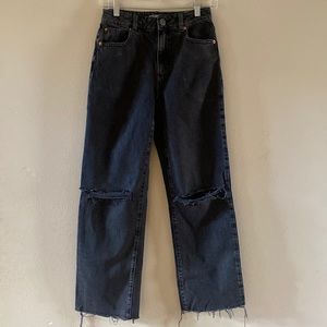 Garage Jeans, Straight leg, Court Short, Black, Size 3